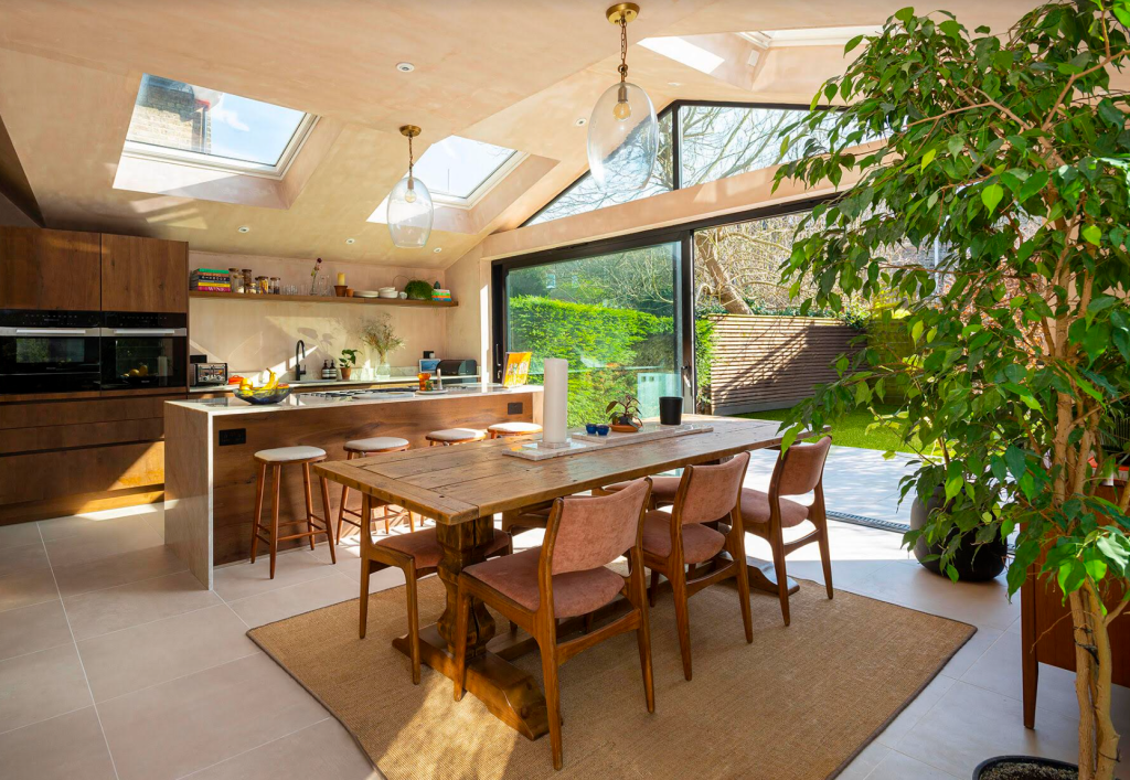 a dining room table