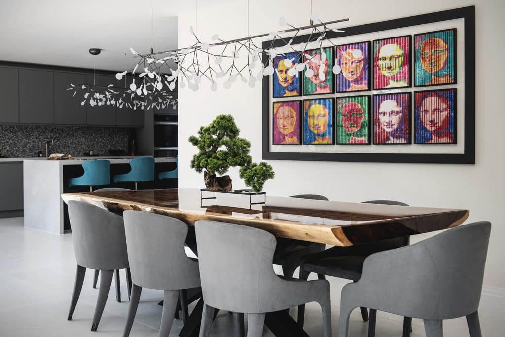 a living room filled with furniture and a fireplace