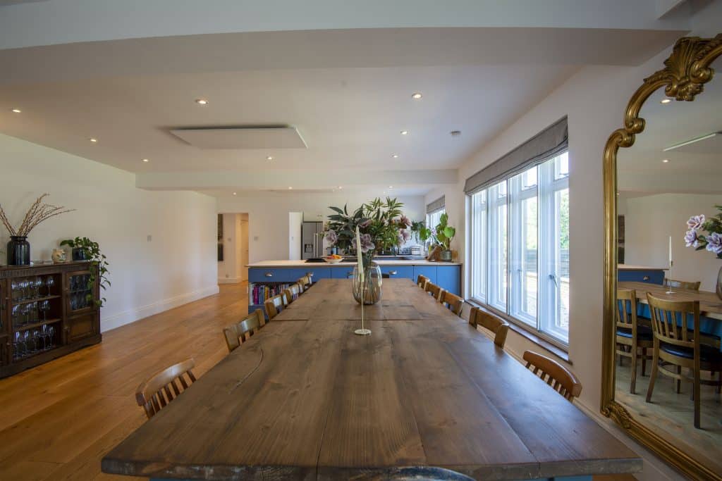 a room with a wooden floor