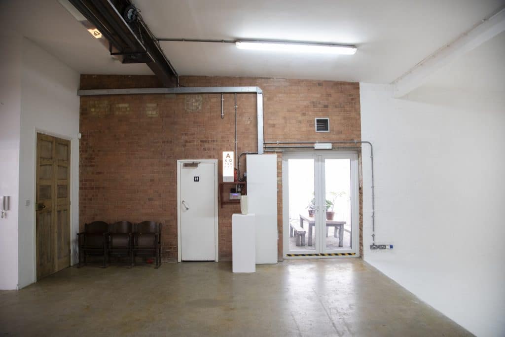 a room with a wooden floor