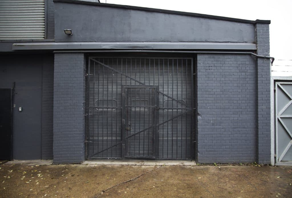 a close up of a brick building