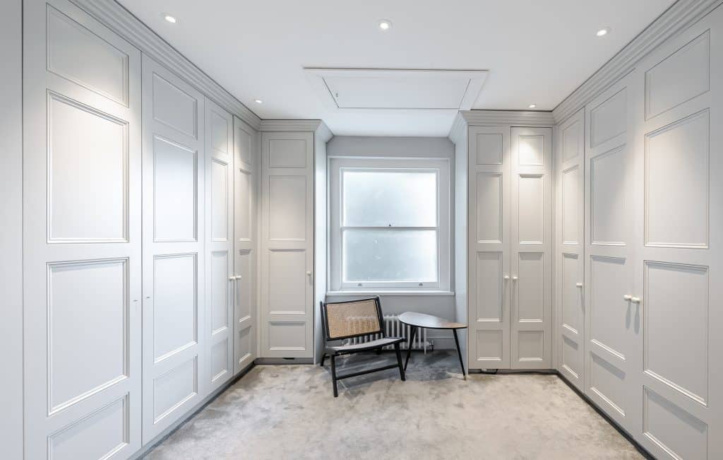 a door in a room