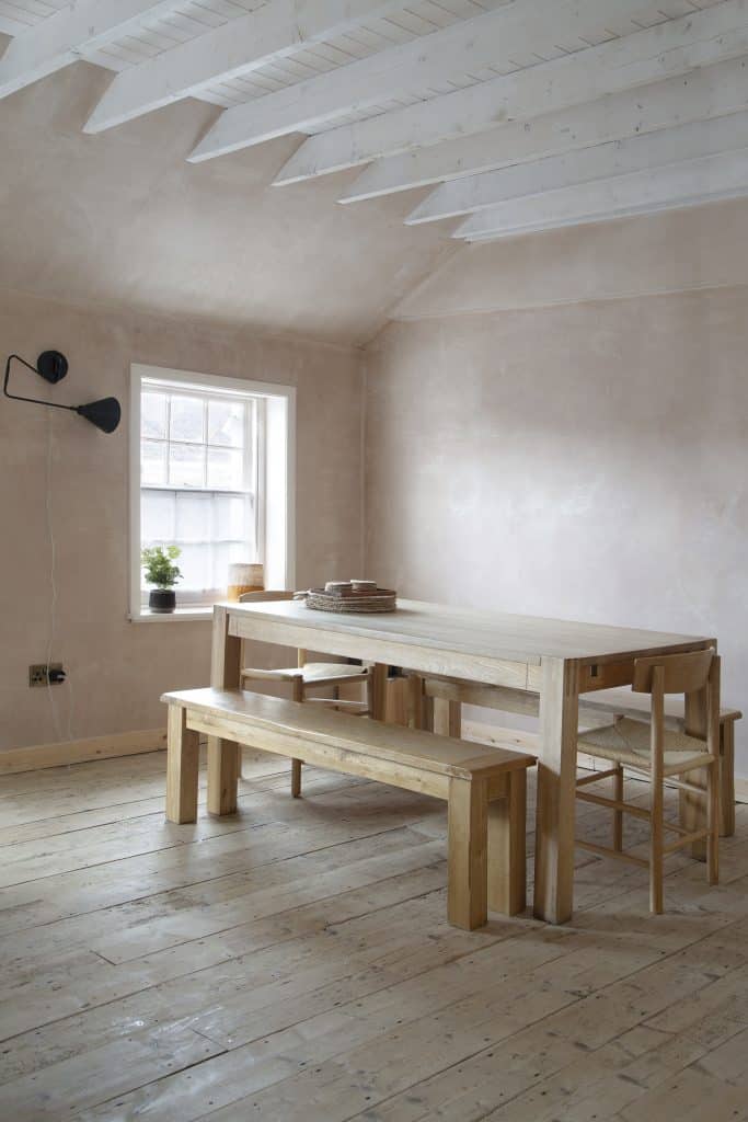 a room with a wooden floor