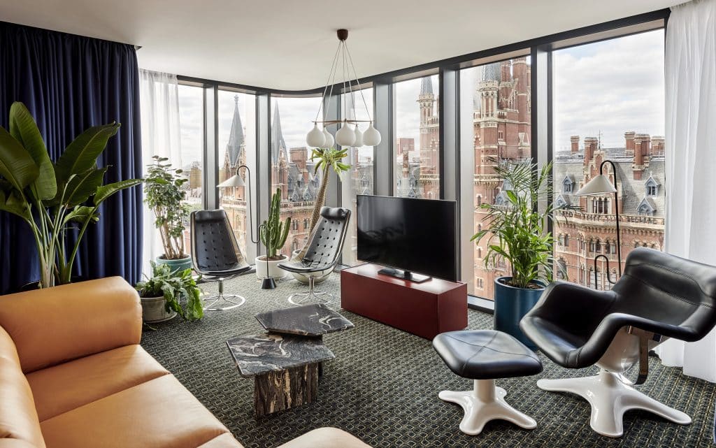 the standard london luxury hotel locationSuite Spot Living Room