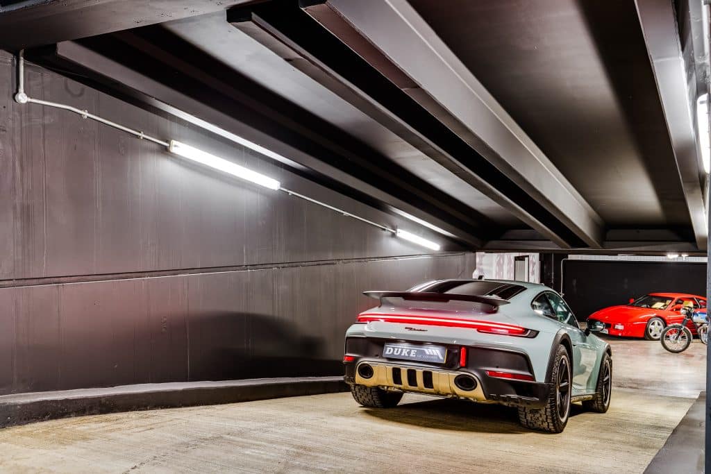duke showroom car garage shoot location New Duke of London-63
