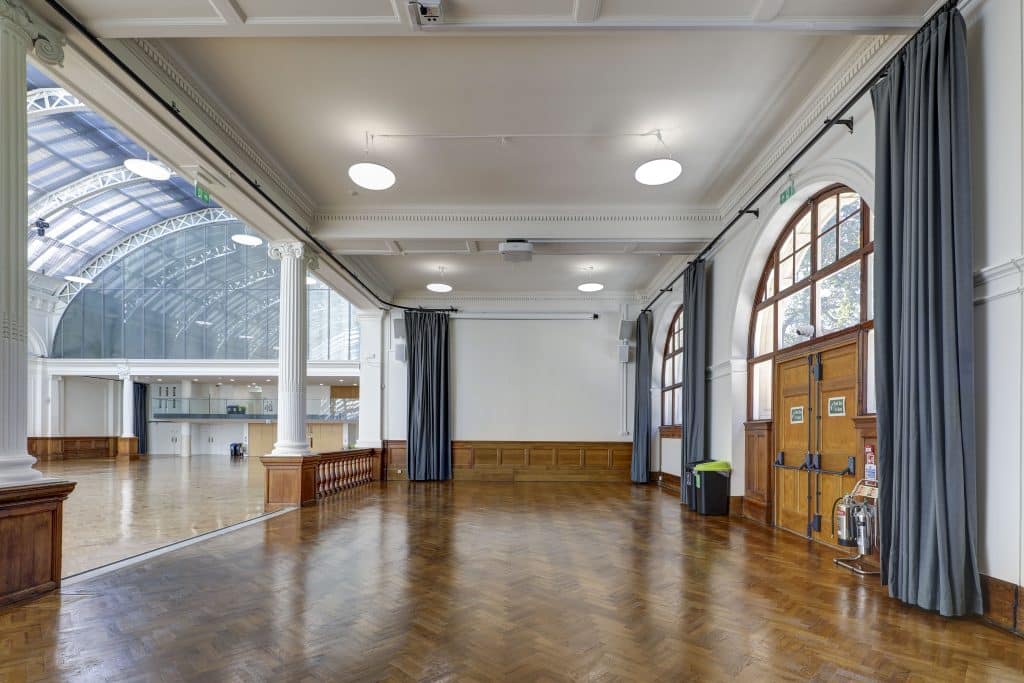 Horticultural Halls south west london shoot location venue event space North Annexe – Side View