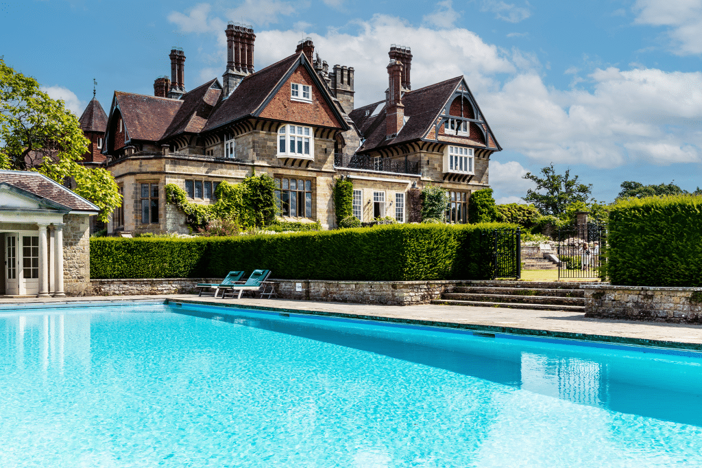 Montague Park country manor shoot location 40 1 Cowdray House Swimming Pool_edit 2