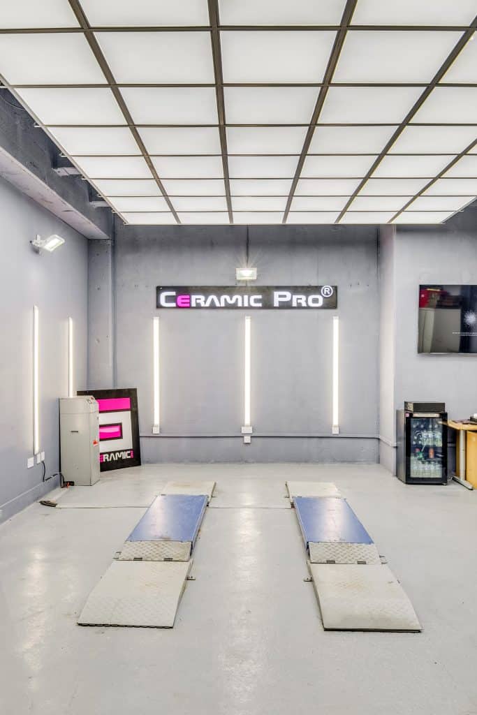 PEACH Brentford CAR SHOWROOM warehouse SHOOT LOCATIONCeramic Pro-4