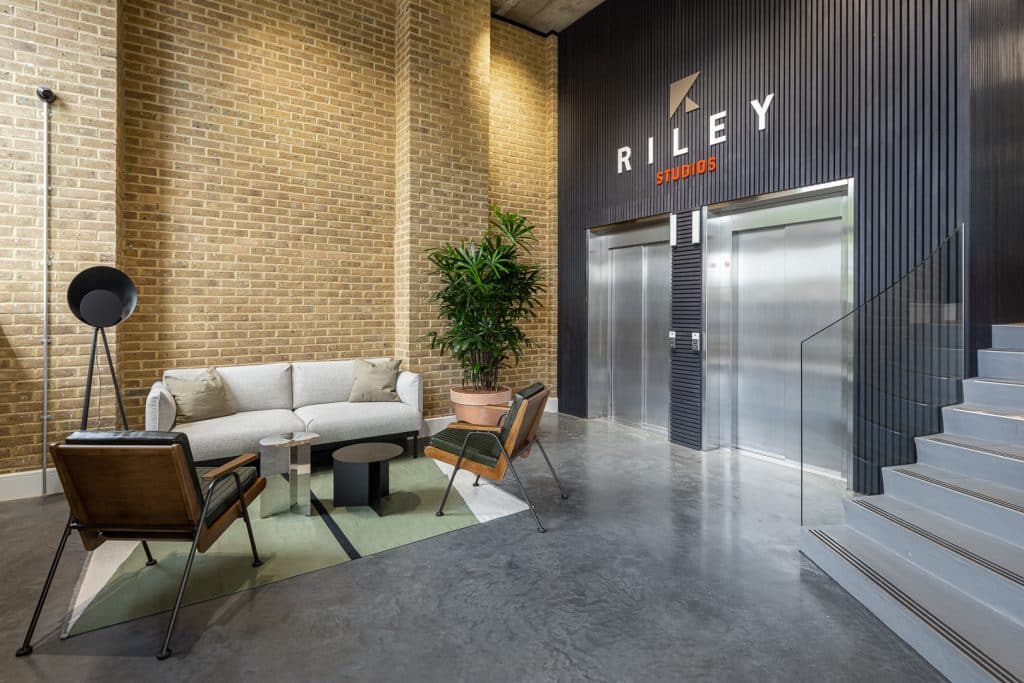 RILEY north london office co-working shoot location Riley Studios_ Entrance