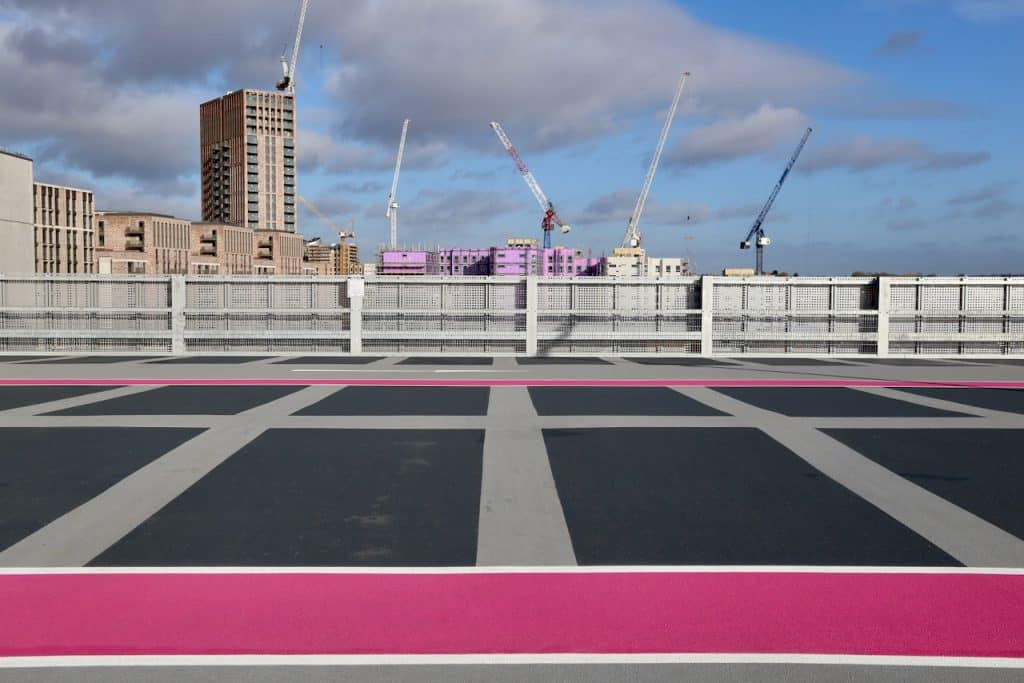 Wembley Park car park shoot location pink car park IMG_3487