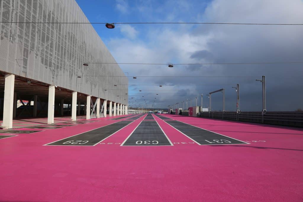 Wembley Park car park shoot location pink car park IMG_4108