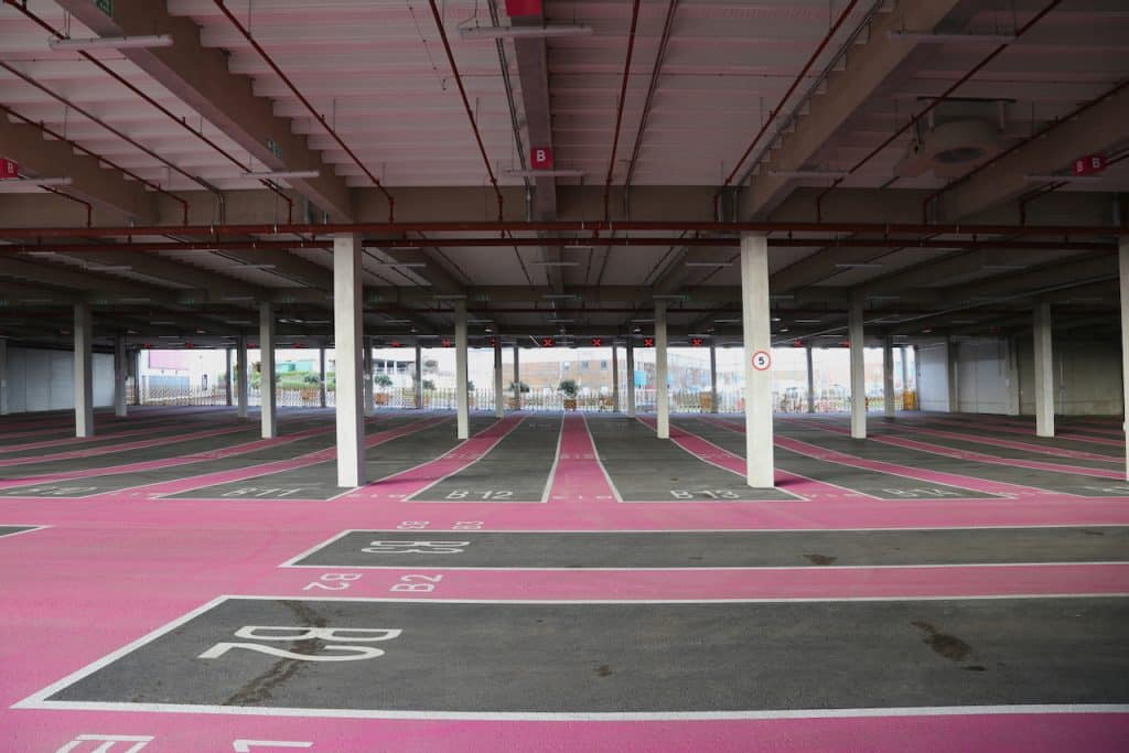 Wembley Park car park shoot location pink car park IMG_4435