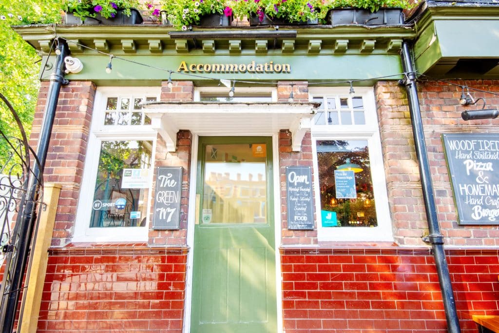 The-Green-Pub-Film-LocationEntrance of the pub