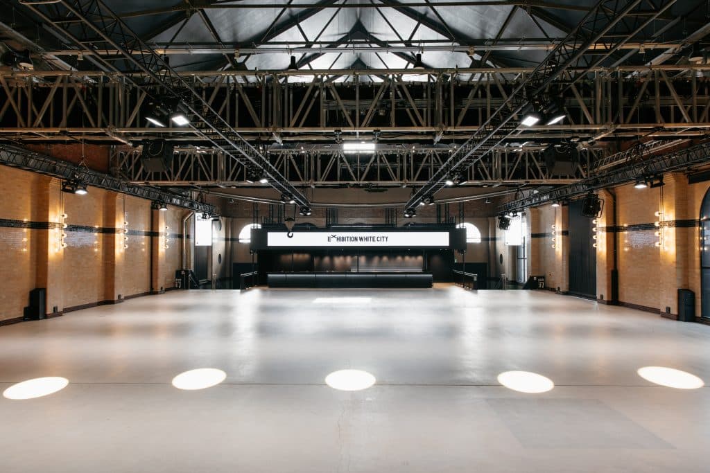 EXHIBITION WHITE CITY exhibition hall shoot location west london 47. Exhibition Venue 03.03.25 www.harbinson.uk
