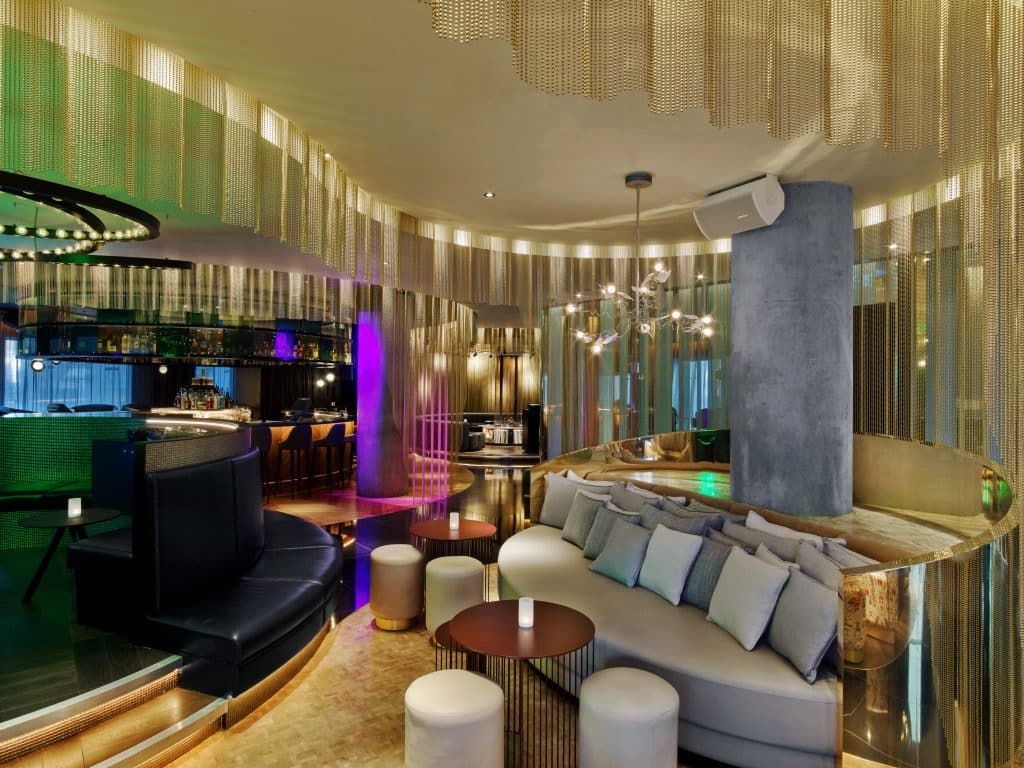 W HOTEL central london modern hotel shoot location diverse spaceDaybeds in our luxuious Pillow Talk area