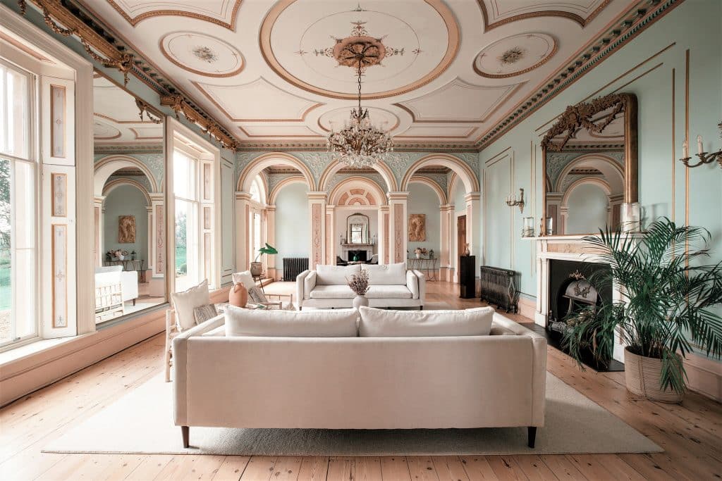 PASTEL PALACE birmingham grand manor house shoot location A. Drawing Room 11