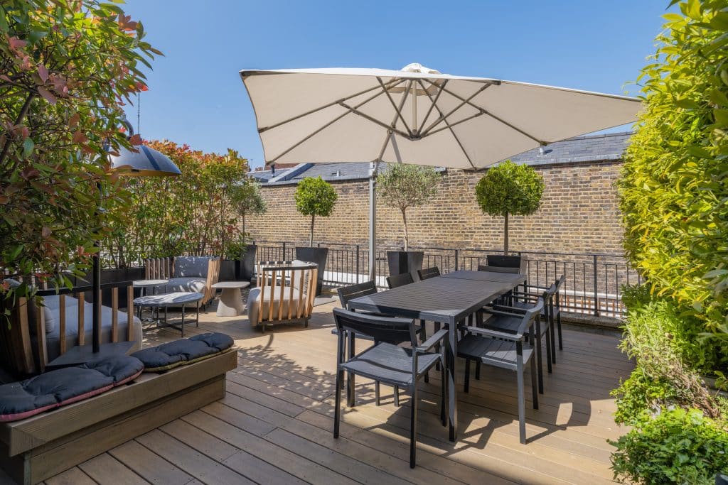THE MARYLEBONE HOME central london luxury shoot location house with roof terrace 29. Terrace