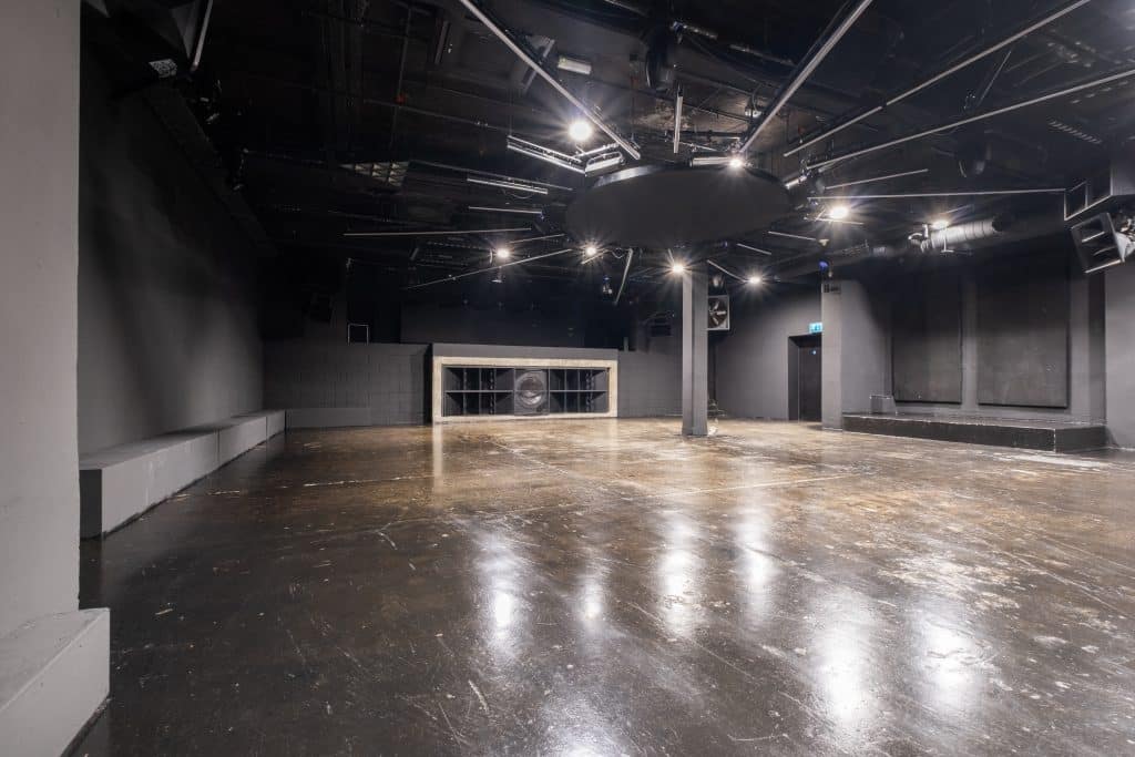 THE WAREHOUSE Drive in Studio east london shoot location Black Studio House Lights 33