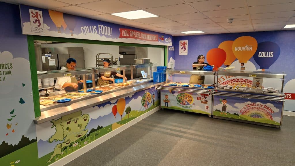 COLLIS PRIMARY SCHOOL teddington school shoot locationCanteen