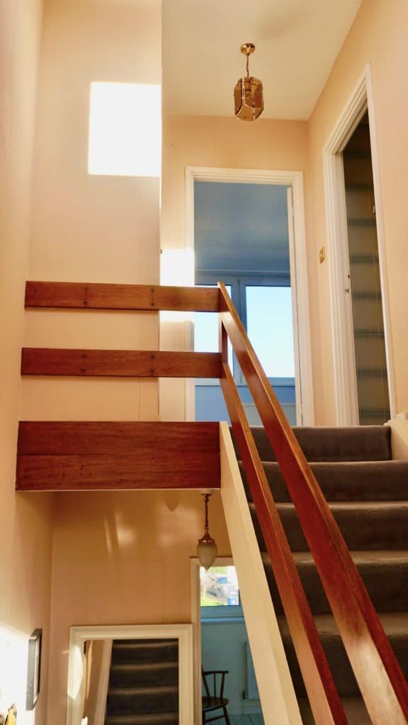 MIDCENTURY TEAK HOUSE W5 west london shoot location house 11.HALLWAY STAIRCASE1