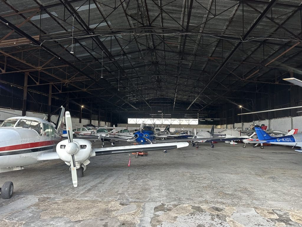 HERTORDSHIRE COUNTRY ESTATE airfield : glamping site : hangars shoot location IMG 7003