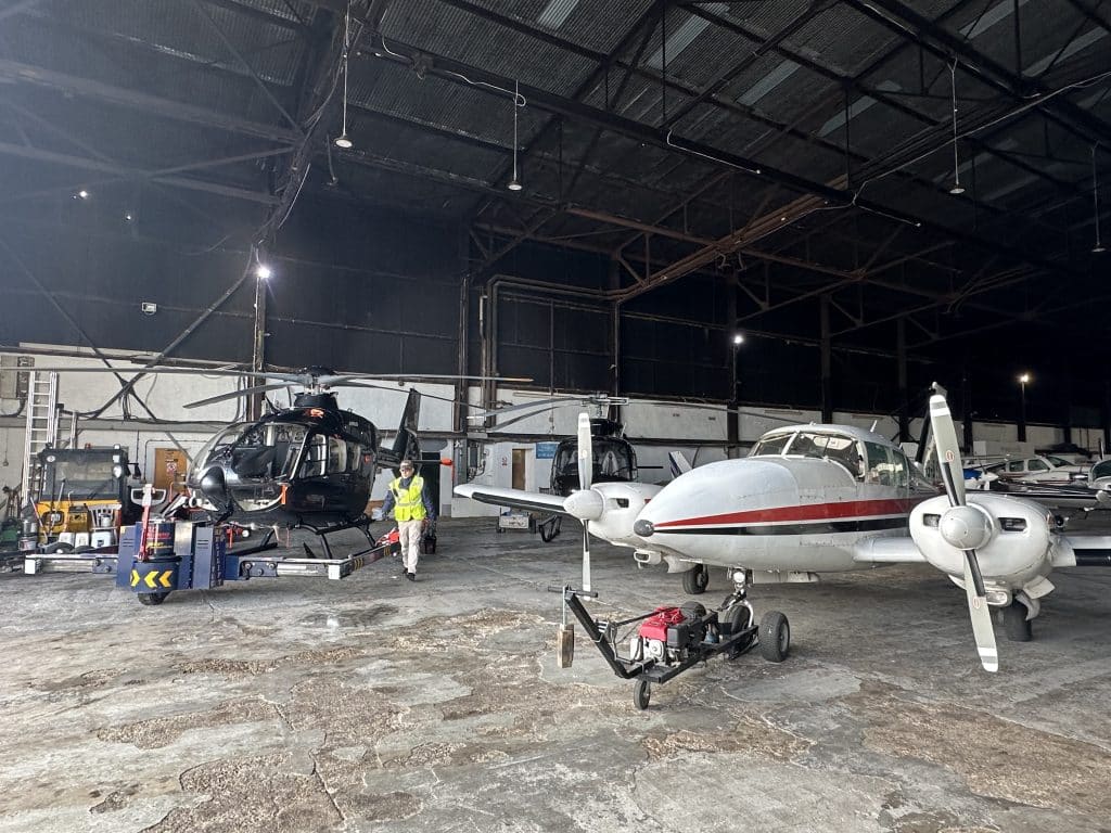 HERTORDSHIRE COUNTRY ESTATE airfield : glamping site : hangars shoot location IMG 7006