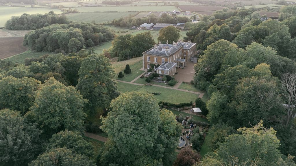 KEYTHORPE HALL Leicester stately manor location house drone - high res