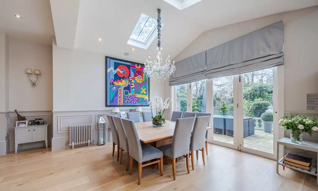 Macaulay Road Clapham Old Town Victorian location house Location Creation: Macaulay Road: dining table