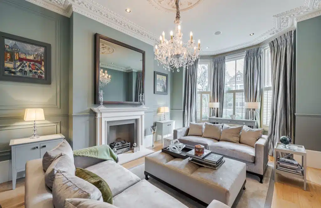 Macaulay Road Clapham Old Town Victorian location house Location Creation: Macaulay Road: drawing room