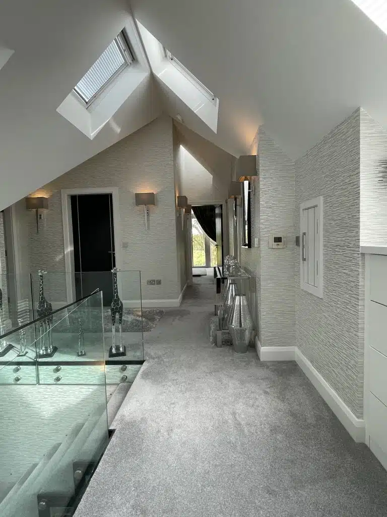 SOUTH LODGE modern buckinghamshire shoot location house Upstairs Landing