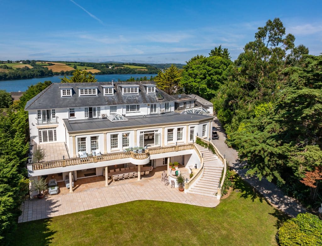 THE BEECHES cornwall large location house sea views The Beeches aerial photos 27 NEW