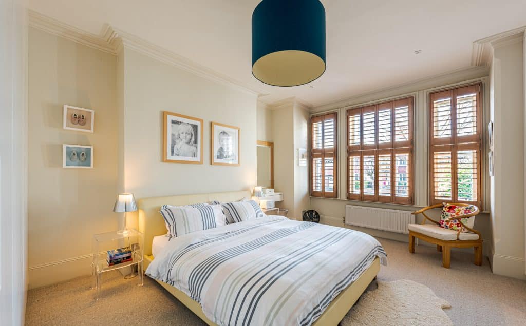 Blenkarne Road south west london modern victorian location house Location Creation: Blenkare: Bedroom