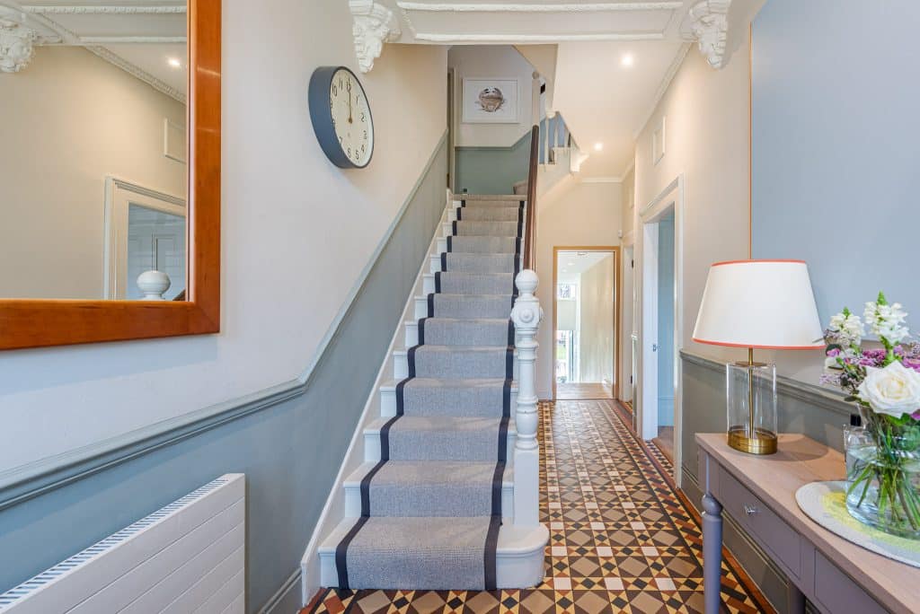 Blenkarne Road south west london modern victorian location house Location Creation: Blenkare: Stairs