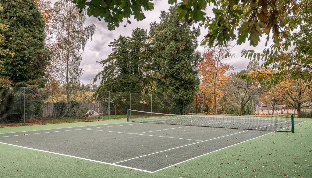 THE LAKE HOUSE 15th century guildford country location house Location Creation:Lake House:Tennis Court