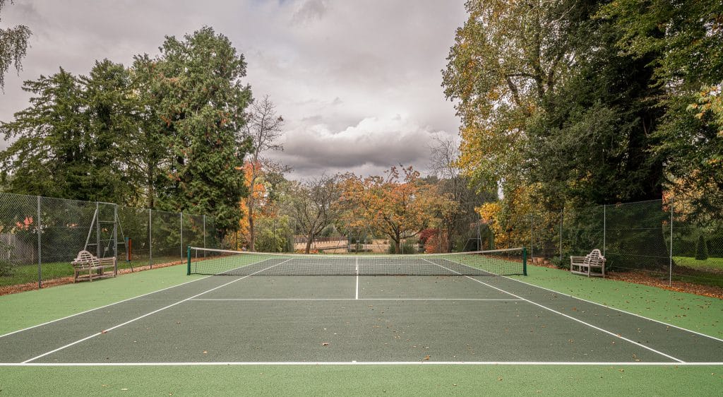 THE LAKE HOUSE 15th century guildford country location house Location Creation:Lake House:Tennis Court 2