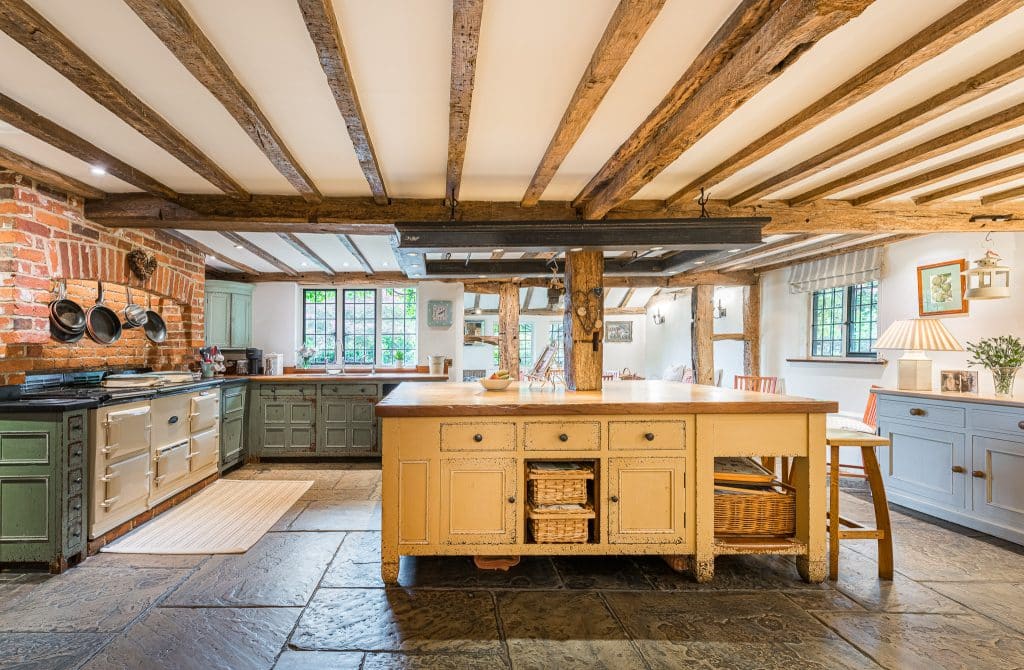 THE LAKE HOUSE 15th century guildford country location house Location Creation:Lake House:kitchen