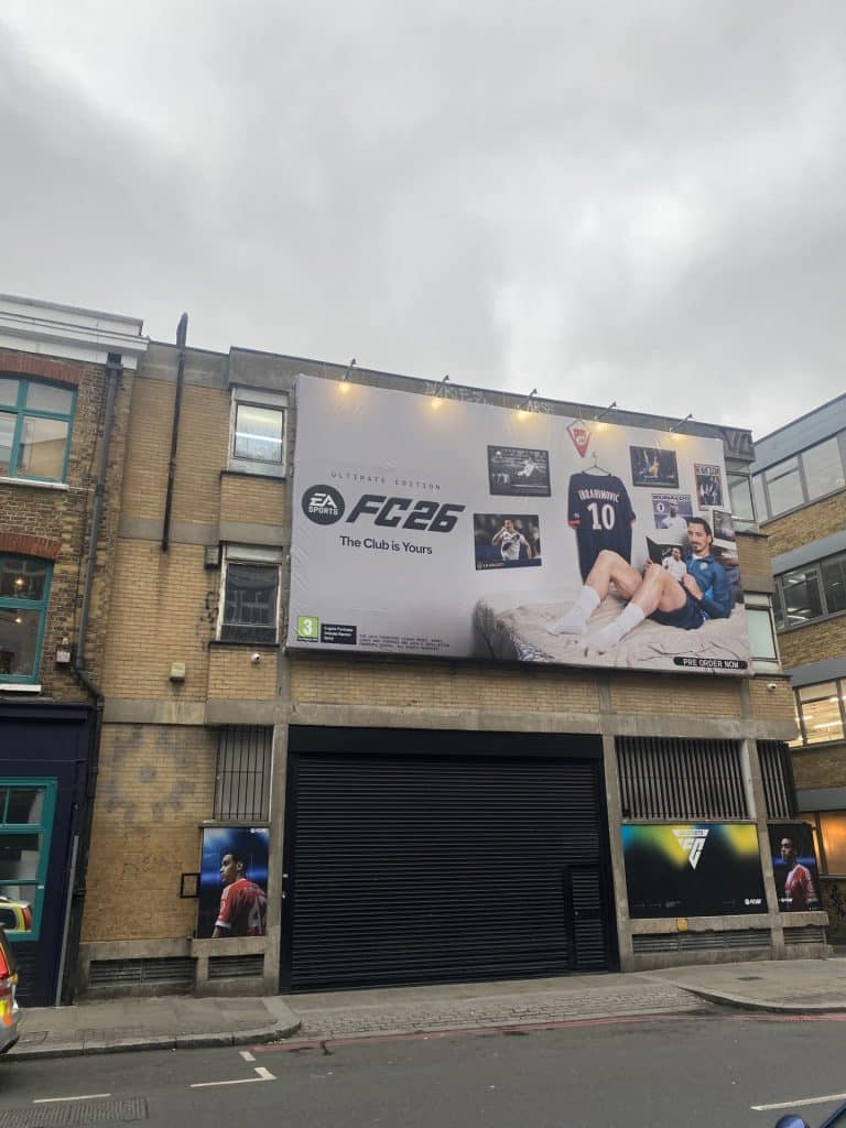 UNLOCKED shoreditch event venue studio shoot location FC 26 OOH