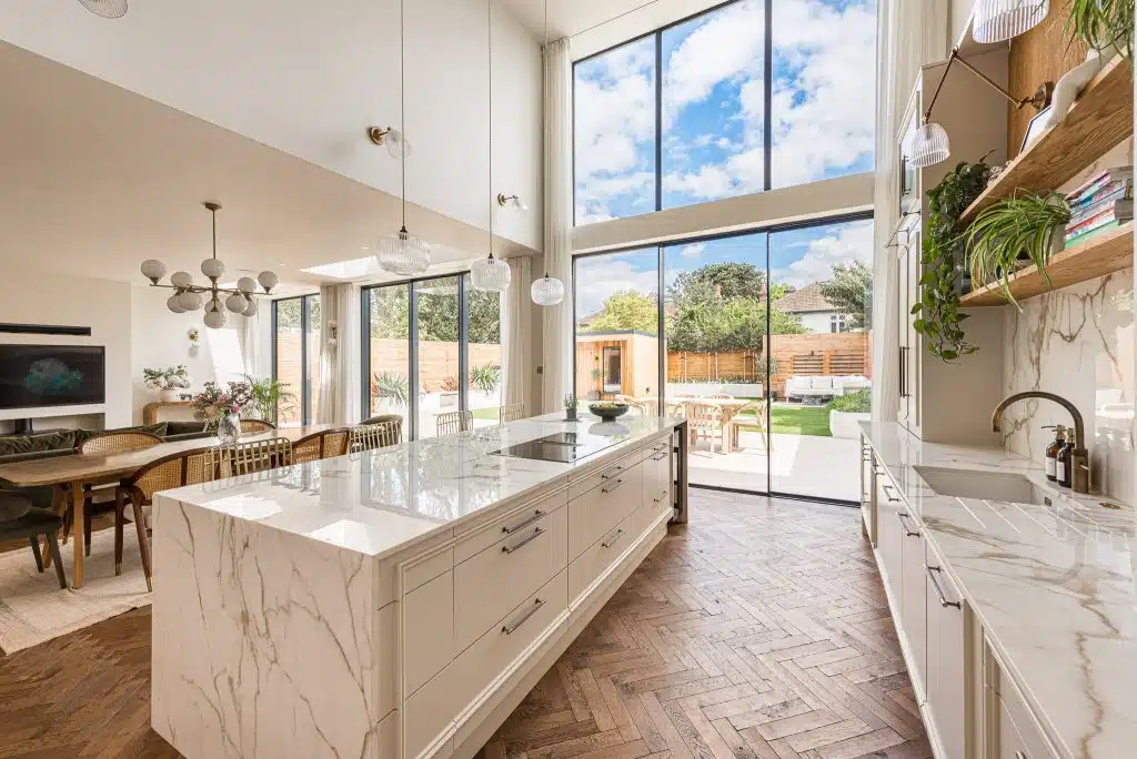 LANGHAM HOUSE twickenham richmond modern neutral location house Langham Location House TW11:open kitchen 3