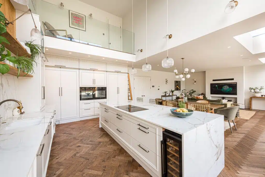 LANGHAM HOUSE twickenham richmond modern neutral location house Langham Location House TW11:open kitchen 4