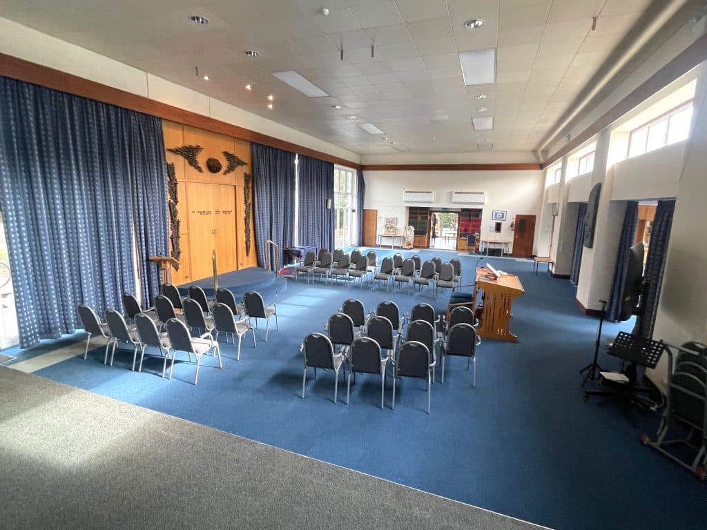 SURREY SYNAGOGUE Weybridge shoot location school office Synagogue stairs view