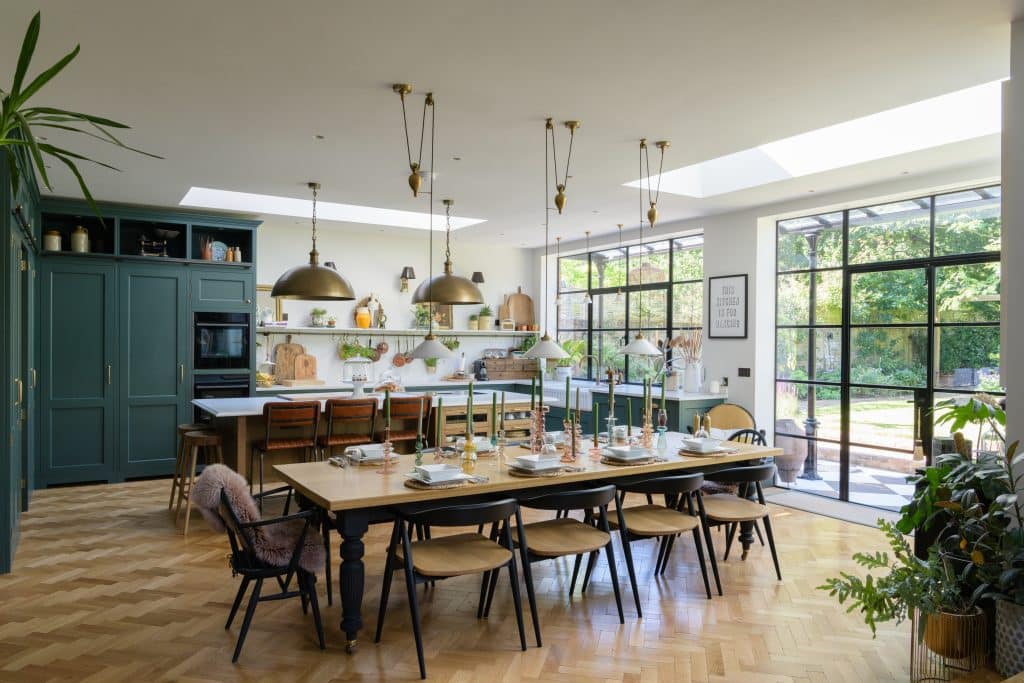 FAIRFAX FAMILY Family home shoot location twickenham Kitchen Dining Room