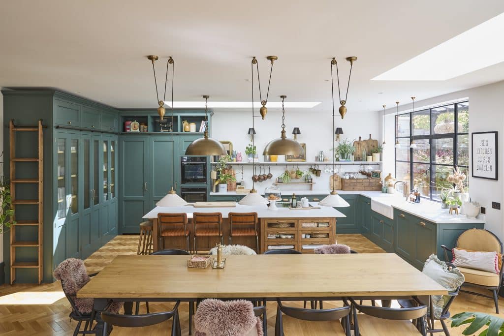 FAIRFAX FAMILY Family home shoot location twickenham Kitchen and Dining Room