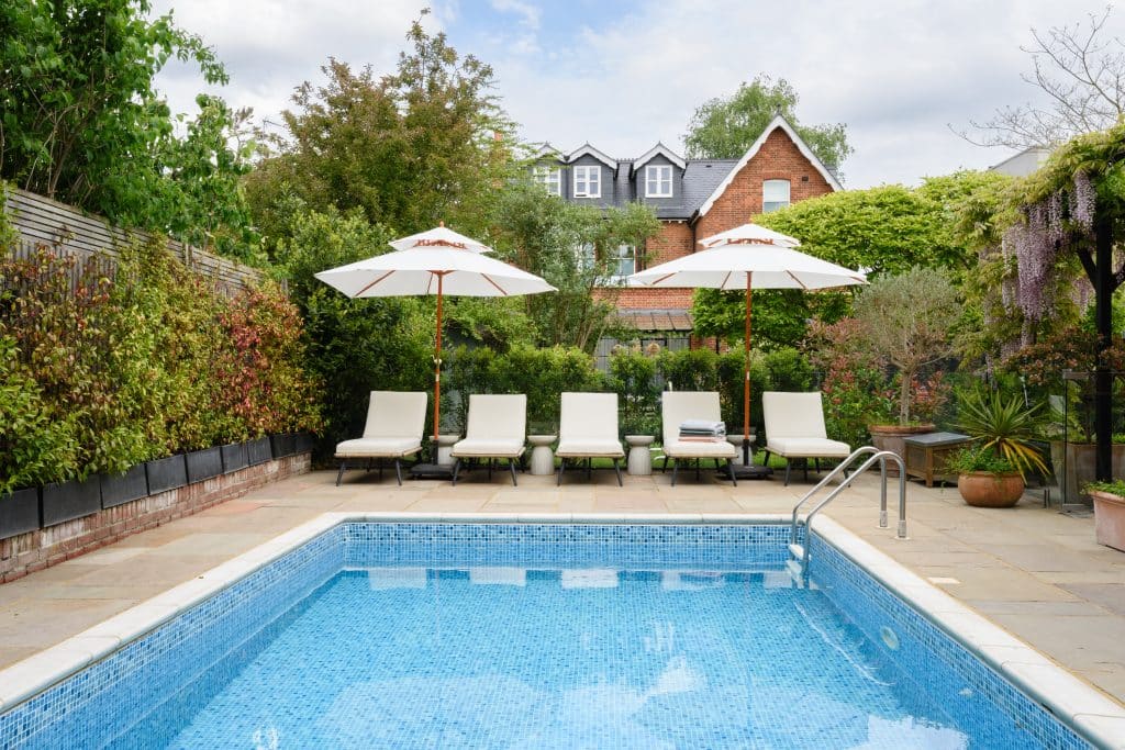FAIRFAX FAMILY Family home shoot location twickenham Swimming Pool (1)