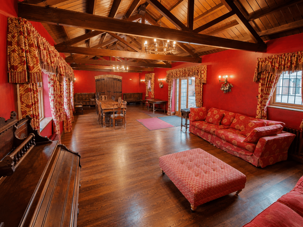CAINHOE 16th century Grade II listed country house bedfordshire shoot locationCainhoe courtyard redroom 3