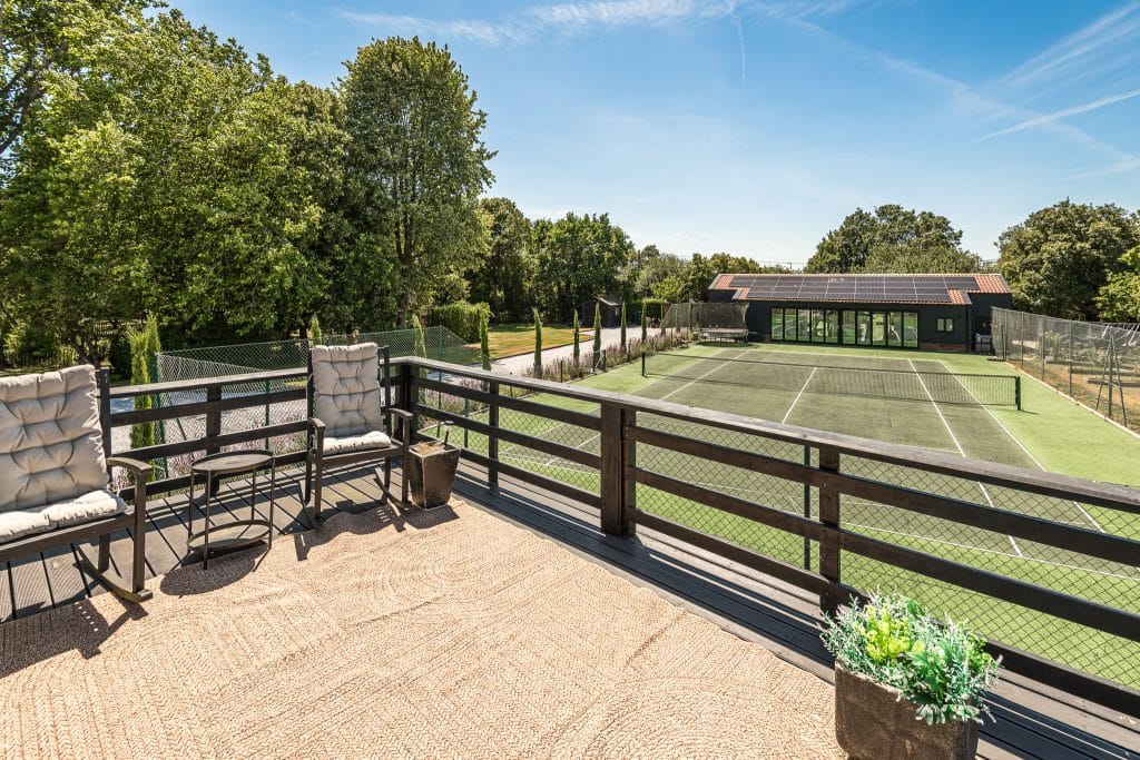 BLACK BARN large essex country location house Location Creation:Black Barn CM3:tennis court 2