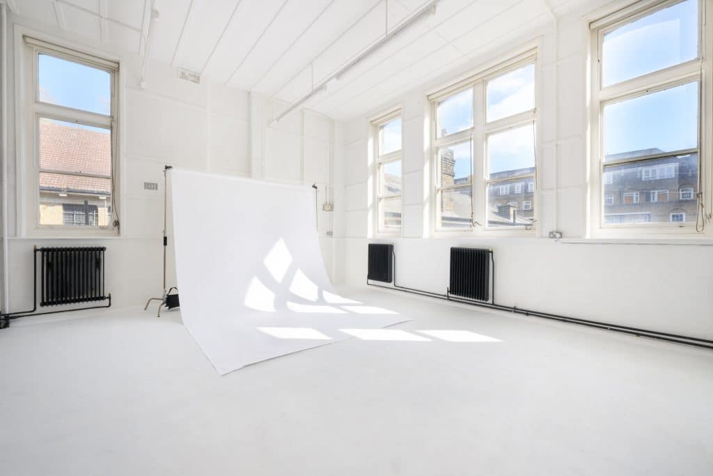 HALL STUDIO east london natural light studio shoot location Hall Studio 3