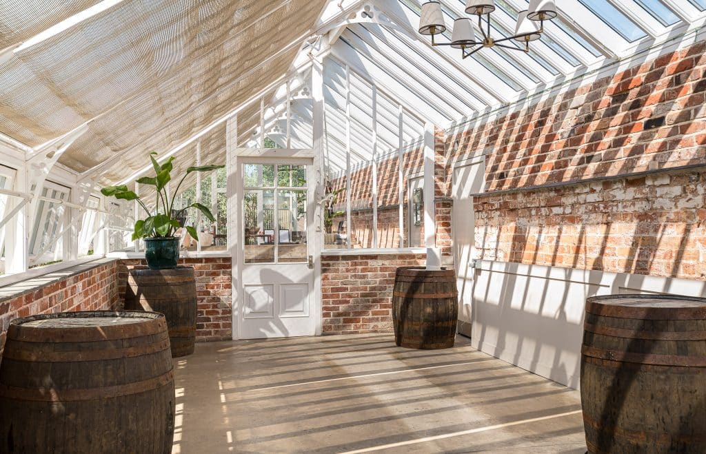 THE WALLED GARDEN cobham country shoot location Location CreationThe Walled Garden:glasshouse2