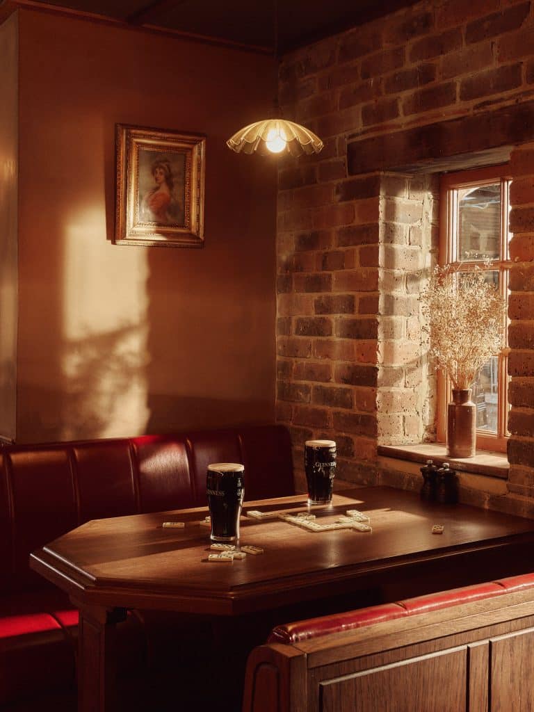 POWDERMILLS east sussex country house venue hotel shoot location Cosy Pub Table