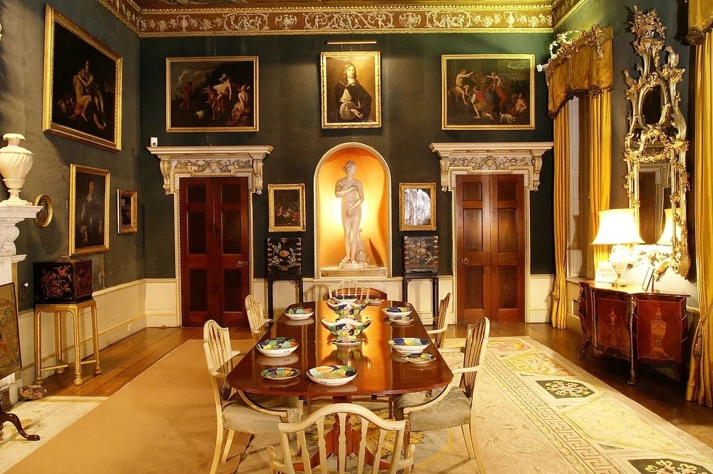 DASHWOOD HOUSE High Wycombe traditional country event venue stately shoot location Blue+Drawing+Room+IV