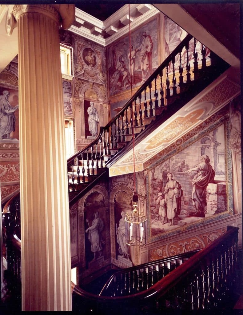 DASHWOOD HOUSE High Wycombe traditional country event venue stately shoot location Main+Staircase+I